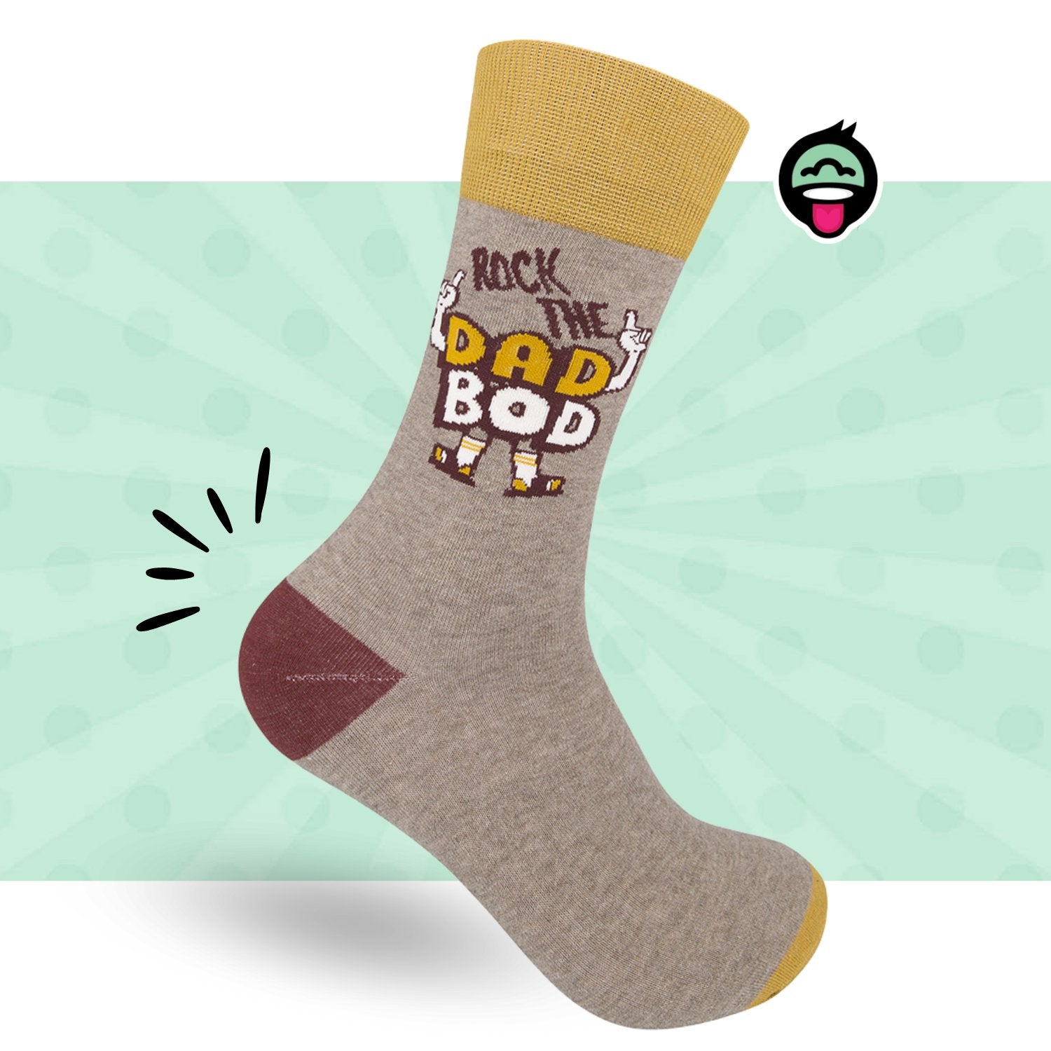 Rock the Dad Bod Socks | Gift for Dad | Funny Socks - HER Home Design Boutique